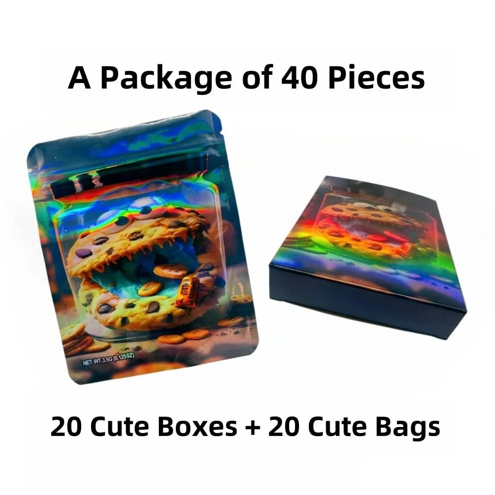 Holographic Cookie Monster Storage Boxes and Bags
